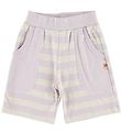 Katvig Shorts - Gråmeleret/Lavendel