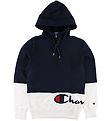 Champion Fashion Httetrje - Half Zip - Navy/Hvid