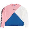 Champion Fashion Sweatshirt - Rosa/Hvid/Bl