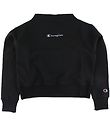 Champion Fashion Sweatshirt - High Neck/Crop - Sort