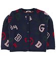 Dolce & Gabbana Cardigan - Uld - Navy m. Logoer