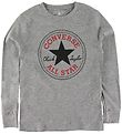 Converse Bluse - Gråmeleret m. Logo