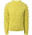 Hound Bluse - Strik - Lime m. Mnster