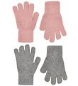 CeLaVi Handsker - Uld/Nylon - 2-pak - Mistey Rose/Grmeleret