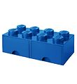 LEGO Storage Opbevaringsskuffe - 8 Knopper - 50x25x18 - Bl
