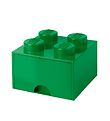 LEGO Storage Opbevaringsskuffe - 4 Knopper - 25x25x18 - Grn