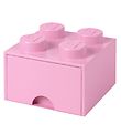 LEGO Storage Opbevaringsskuffe - 4 Knopper - 25x25x18 - Lys Lil