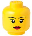 Lego Storage Opbevaringsboks - Stor - Hoved - 27 cm - Pige