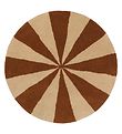 Ferm Living Gulvtæppe - 70 cm - Uld - Dark Brick/Off White
