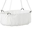 Leander Classic Vugge m. Madras - 83x50x30 cm - Hvid