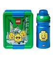 LEGO Storage Madkasse/Drikkedunk - Iconic Boy - Grn/Bl