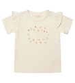 Petit by Sofie Schnoor T-shirt - Penelope - Off White m. Blomste