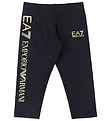 EA7 Leggings - Sort m. Guld/Logo