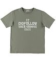 Dolce & Gabbana T-shirt - DG Skate - Armygrøn m. Hvid