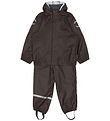 Mikk-Line Rainwear w. Suspenders - PU - Raisin