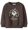 Name It Sweatshirt - NmmOlaf - Shaved Chocolate