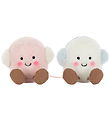 Jellycat Bamse 9x16 cm - Amuseables Toastie Pink and White Marsh