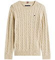 Tommy Hilfiger Bluse - Strik - Malted Milk HeatherBROWN