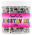 Pearl'n Fun Perler - Bogstaver - 125 gram - Sort/Hvid