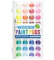 Ooly Vandfarver m. Pensel - Paint Pods - 36 stk - Multifarvet