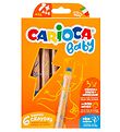 Carioca Baby Farveblyanter - 3-i-1 - 6 stk - Multifarvet