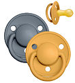 BIBS De Lux Sutter - Str. 2 - 2-pak - Rund - Mustard/Petrol