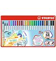 Stabilo Tuscher - Pen 68 Brush - 25 stk. - Multifarvet