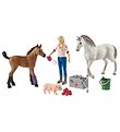 Schleich Farm World - 10 cm - Dyrlgebesg m. Heste 42486