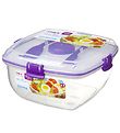 Sistema Madkasse m. Tilbehør - Salad Max - 1,63 l - Lilla