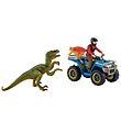 Schleich Dinosaurs - 11,5 x 6,5 cm - ATV & Velociraptor 41466