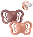BIBS Couture Sutter - Str. 2 - 2-pak - Anatomisk - Peach/Woodchu