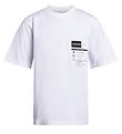 Grunt T-Shirt - Aron Box Fit - Hvid m. Mrke