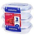 Sistema Madkasse - Rectangle Klip It Plus - 3-pak - 180ml - Bl