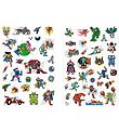 Djeco Tatoveringer - 50+ - Heroes vs Villains