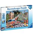 Ravensburger Puslespil - 100 Brikker - Fire Truck Rescue