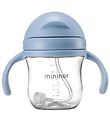 Mininor Kop m. Sugerør - Tritan - 220 ml - Blå