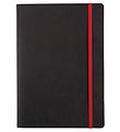 Oxford Notesbog - Soft Cover - Linieret - A5 - Sort/Rød