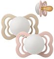 BIBS Supreme Sutter - Str. 1 - 2-pak - Symmetrisk - Blush/Vanill