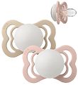 BIBS Supreme Glow Sutter - Str. 1 - 2-pak - Symmetrisk - Blush/V