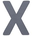 Sebra Træbogstaver - X - Grå