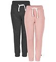 Minymo Sweatpants - 2-Pak - Rosa/Grå