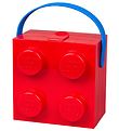 LEGO® Storage Madkasse m. Hank - 4 Knopper - Rød