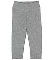 Noa Noa miniature Leggings - Gråmeleret m. Hulmønster