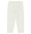 Noa Noa miniature Leggings - Creme m. Hulmønster