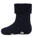 Fuzzies Gåstrømper - Skridsikker Bund - Navy