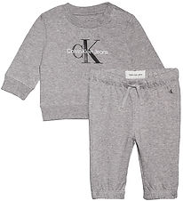 Calvin Klein Sweatsæt - Monogram - Grey Heather