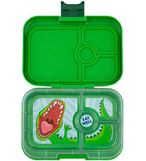 Yumbox Madkasse m. 4 Rum - Bento Panino - Jurassic Green - Dino