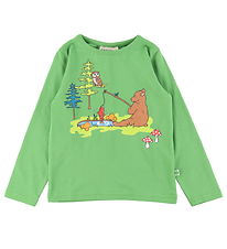 Småfolk Bluse - Moss Green
