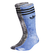 adidas Originals Strømper - 2-pak - Tie Dye - Sort/Lilla