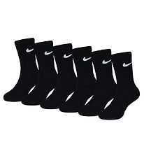 Nike Strømper - Cushioned - Dri-Fit - 6-pak - Sort